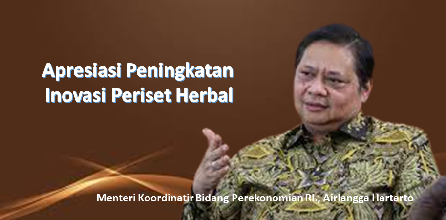 Menko Airlangga Hartarto Apresiasi Peningkatan Inovasi Periset Herbal