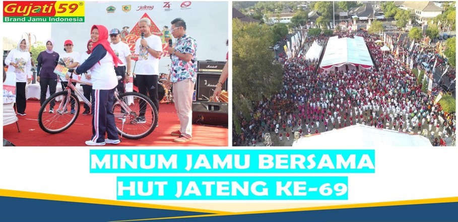 Gujati 59 Ramaikan Minum Jamu Bersama HUT JATENG ke-69