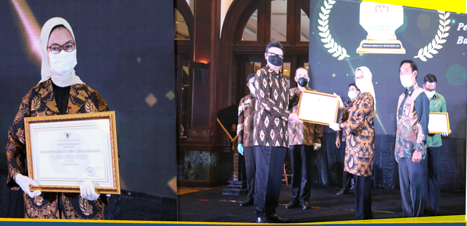 Badan POM Mendapat Anugerah Meritokrasi 2021