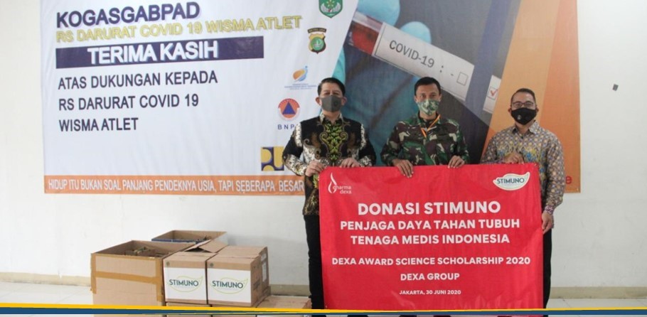 Satgas COVID-19 Menerima Donasi, 20.000 Kapsul OMAI STIMUNO