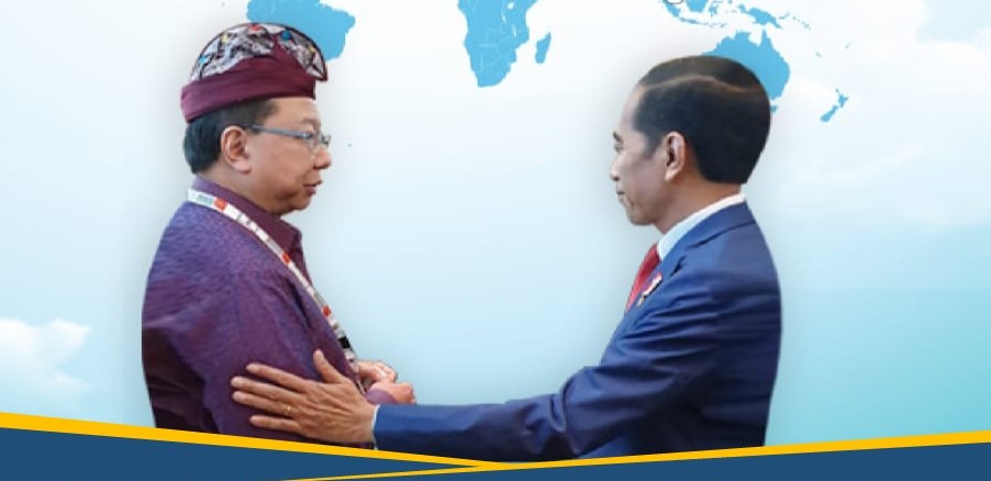 Presiden Jokowi Kunjungi Booth Dexa Group pada Event IAID 2019