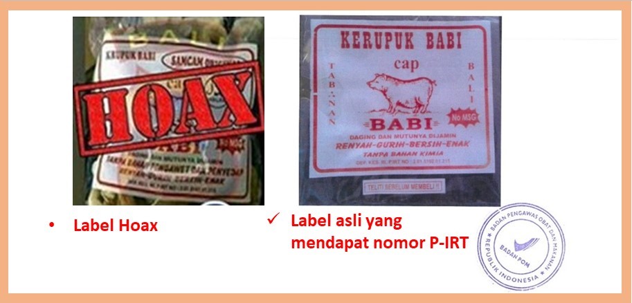HOAX: Info Label Krupuk Kulit Babi Berlogo Halal