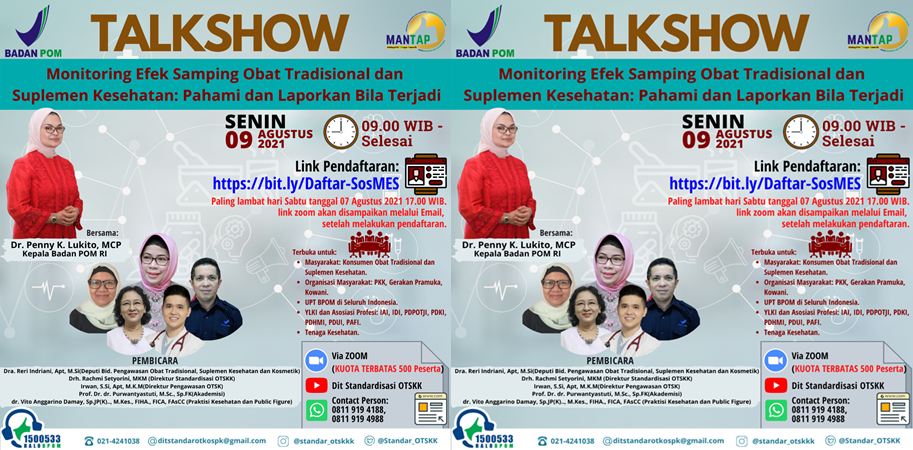 Talkshow Monitoring Efek Samping Obat Tradisional Talkshow Monitoring Efek Samping Obat Tradisional
