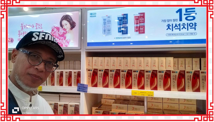 Produk Ginseng di Outlet Seoul